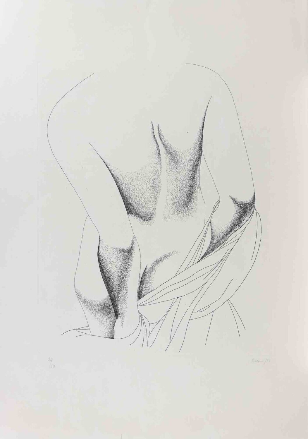 Nude from the Back Giacomo Porzano Druck zu verkaufen