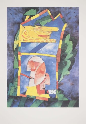 Composition au tigre by Jean Clerté, 版画 for Sale on Singulart