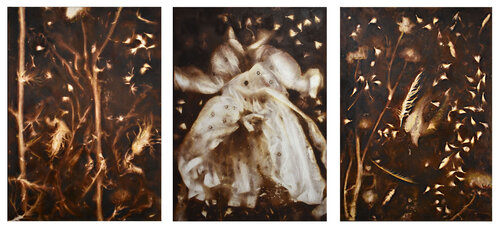 L'età dell'innocenza, trittico par Milena Nicosia, Peinture en vente sur Singulart
