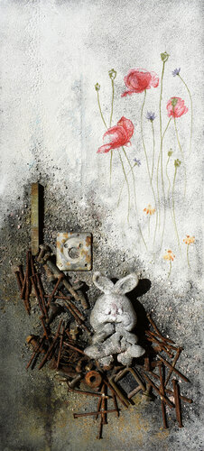 Detriti n. 1 (il coniglietto di gomma) by Milena Nicosia, 기타 매체 for Sale on Singulart