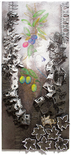 Detriti n. 5 (i frutti) van Milena Nicosia, Schilderij te koop op Singulart