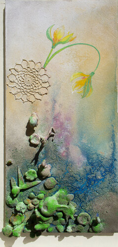 Detriti n. 7 (animaletti di vetro) by Milena Nicosia, Painting for Sale on Singulart