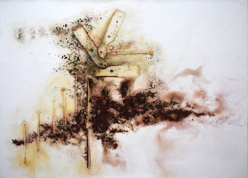 Muro del tempo 4 van Milena Nicosia, Schilderij te koop op Singulart