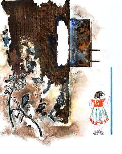 Sulla porta del nulla (Rust landscape) van Milena Nicosia, Schilderij te koop op Singulart