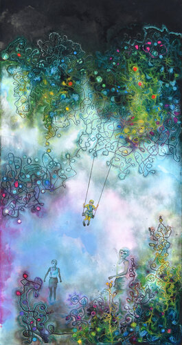 Dedalo di linee, sogni e figure by Milena Nicosia, Painting for Sale on Singulart