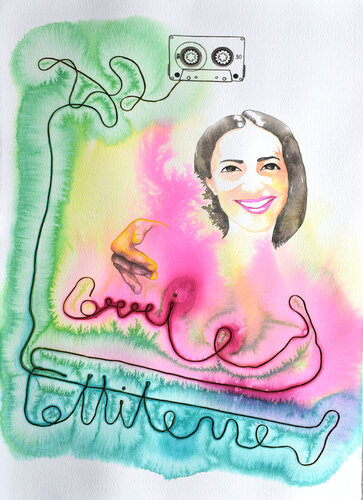 Corri e fottitene par Milena Nicosia, Œuvre sur papier en vente sur Singulart