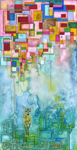 Il giardino del Sé par Milena Nicosia, Peinture en vente sur Singulart