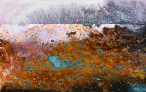 Rust landscape di Milena Nicosia, Pittura in vendita su Singulart