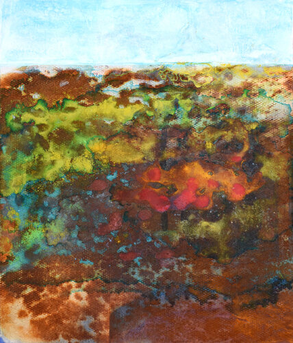 Rust landscape 4 di Milena Nicosia, Pittura in vendita su Singulart
