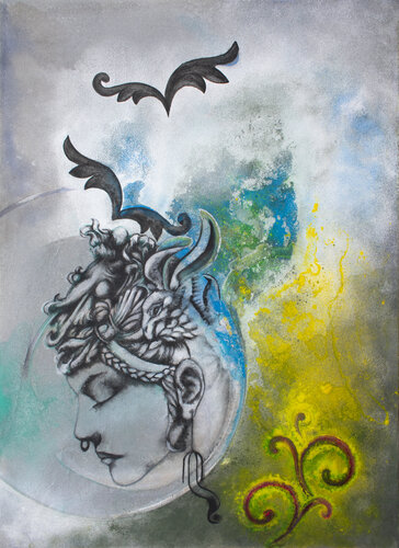 L'antico mantra van Milena Nicosia, Schilderij te koop op Singulart