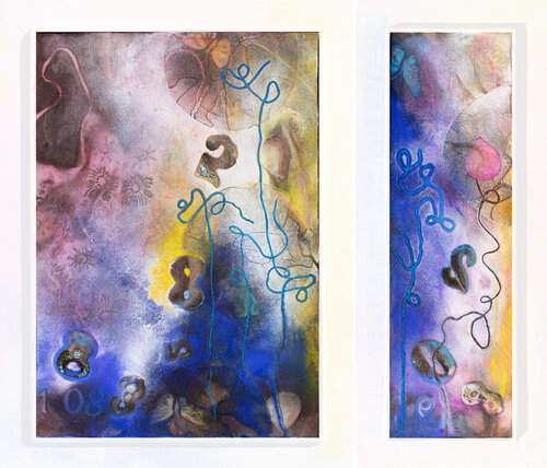 Ricordi in un cassetto (dittico) von Milena Nicosia, Malerei kaufen auf Singulart