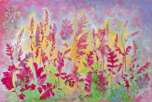 Rituale di fioritura interiore (dittico) by Milena Nicosia, 油畫 for Sale on Singulart