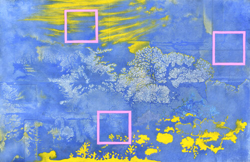 Landscape blue jeans van Milena Nicosia, Schilderij te koop op Singulart