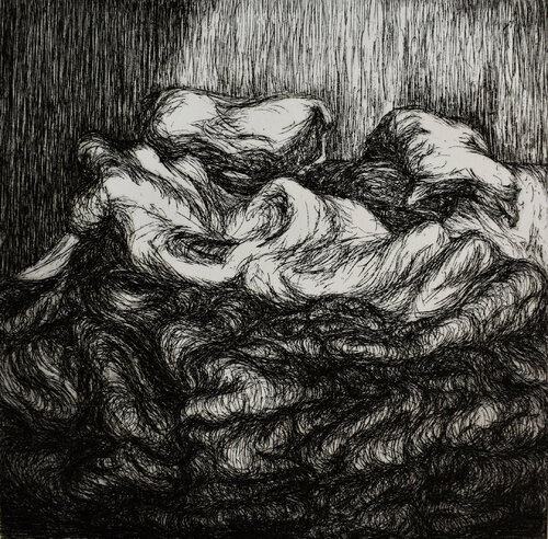 Abbracci neri van Milena Nicosia, Afdruk te koop op Singulart