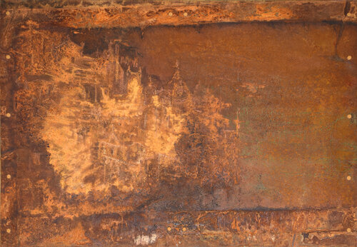 Luci barocche (Rust landscape) di Milena Nicosia, Pittura in vendita su Singulart