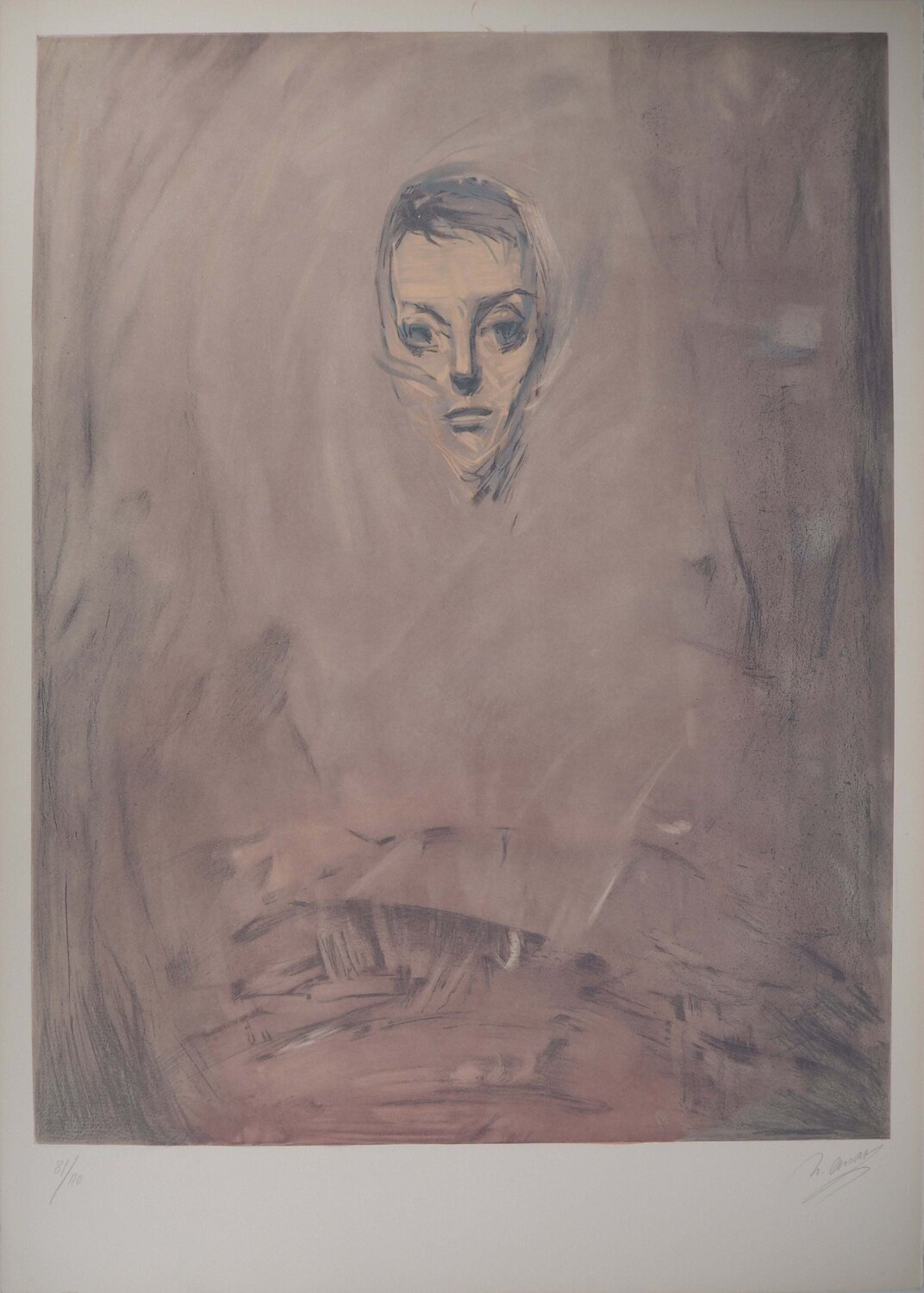 Soir, Isabelle, Lithographie originale signée Nasser Assar Édition à vendre