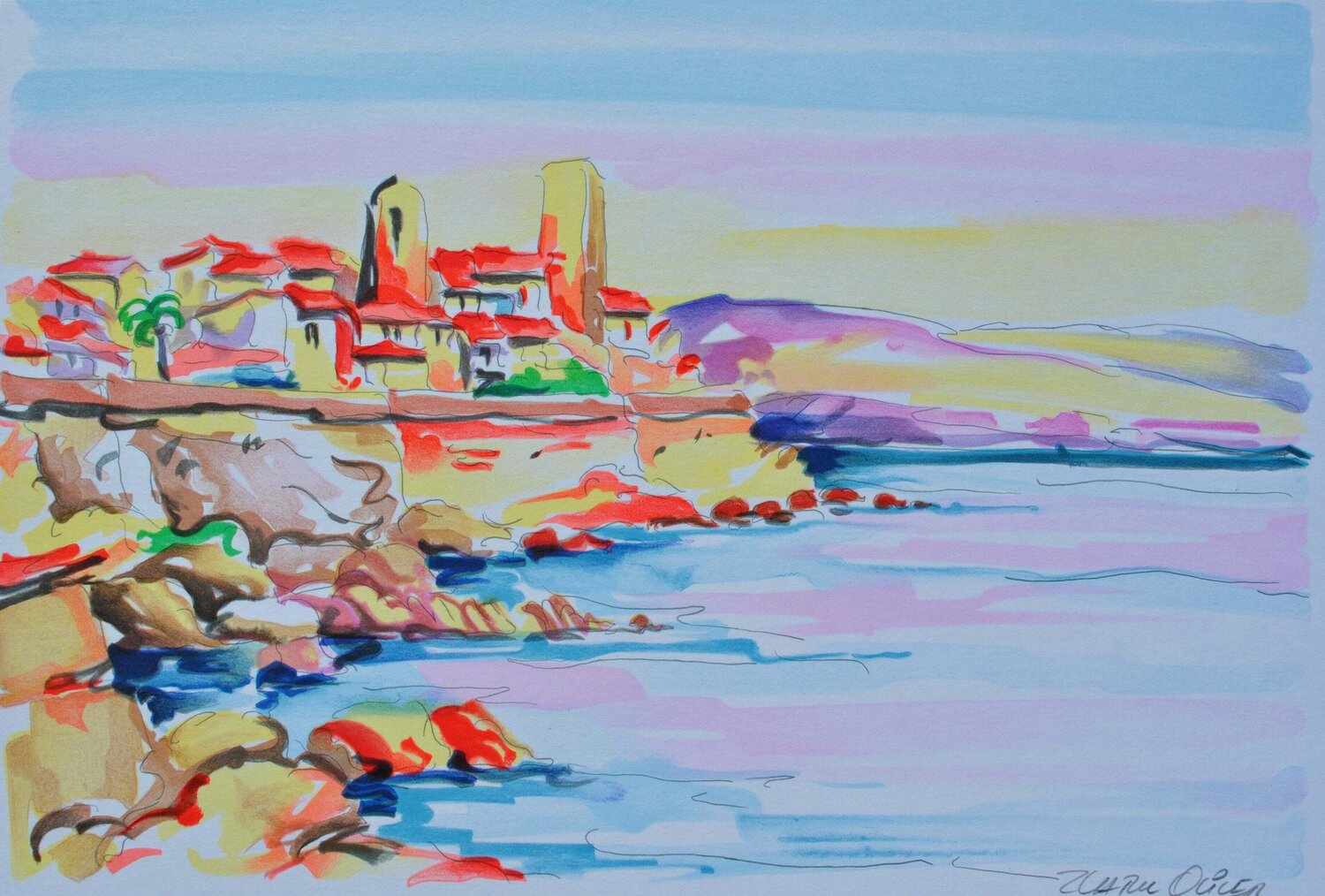La  baie d'Antibes Olivier Zladku