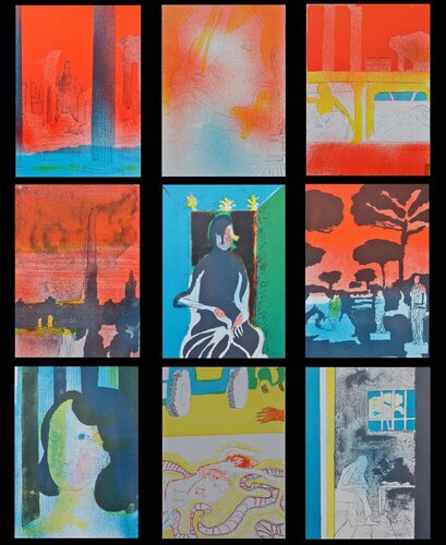 Rencontre à Rome, 9 Lithographies originales, 1967 by Paul Guiramand, Print for Sale on Singulart