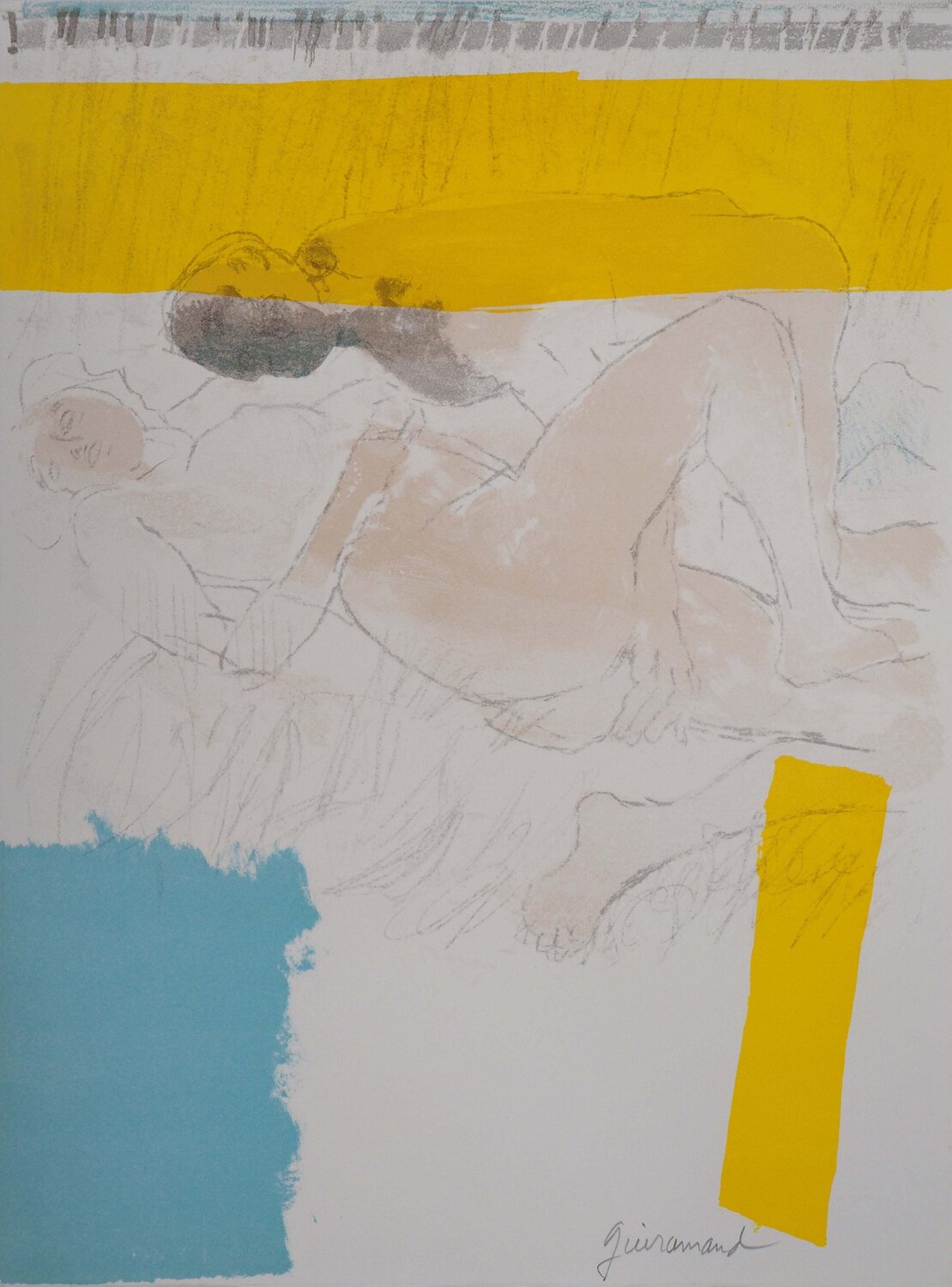 Les amants au petit matin Paul Guiramand Impresión en venta