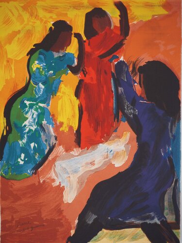 Moment de détente (la danse) van Pierre Ambrogiani, Afdruk te koop op Singulart