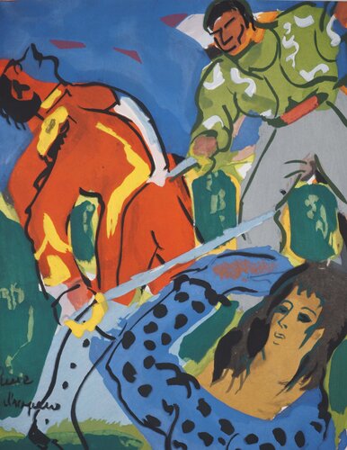 Le duel by Pierre Ambrogiani, Print for Sale on Singulart