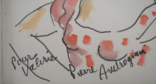 La jeune femme et le militair by Pierre Ambrogiani, Work on Paper for Sale on Singulart