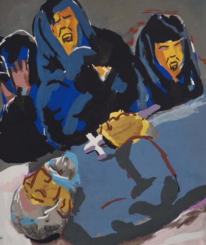 La veillée des pleureuses van Pierre Ambrogiani, Afdruk te koop op Singulart