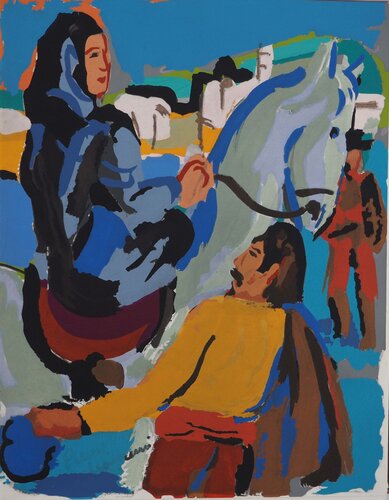 L'entrée de la veuve de Pierre Ambrogiani, Impresión a la venta en Singulart