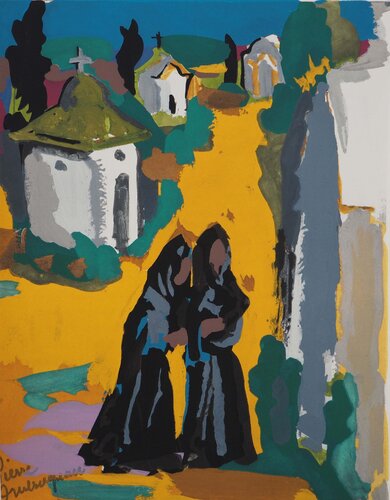 Les pleureuses van Pierre Ambrogiani, Afdruk te koop op Singulart