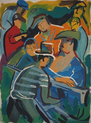 Retour de chasse van Pierre Ambrogiani, Afdruk te koop op Singulart