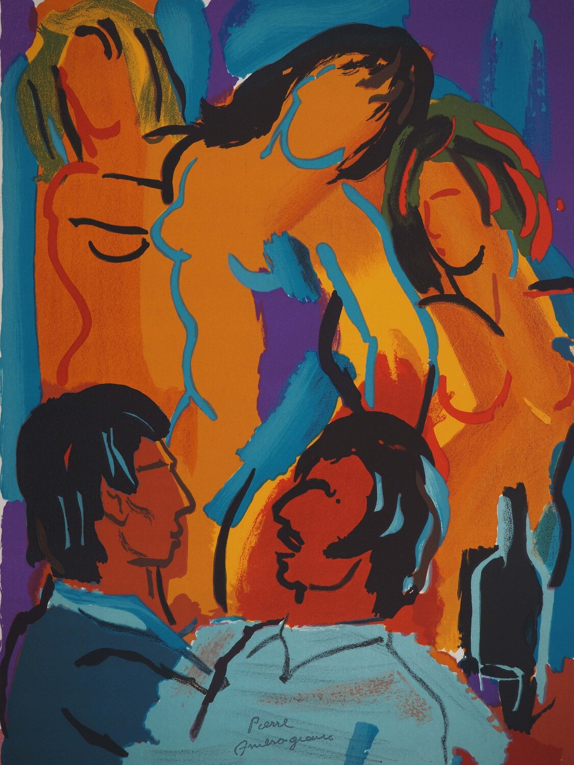 Danse sensuelle Pierre Ambrogiani Print for sale