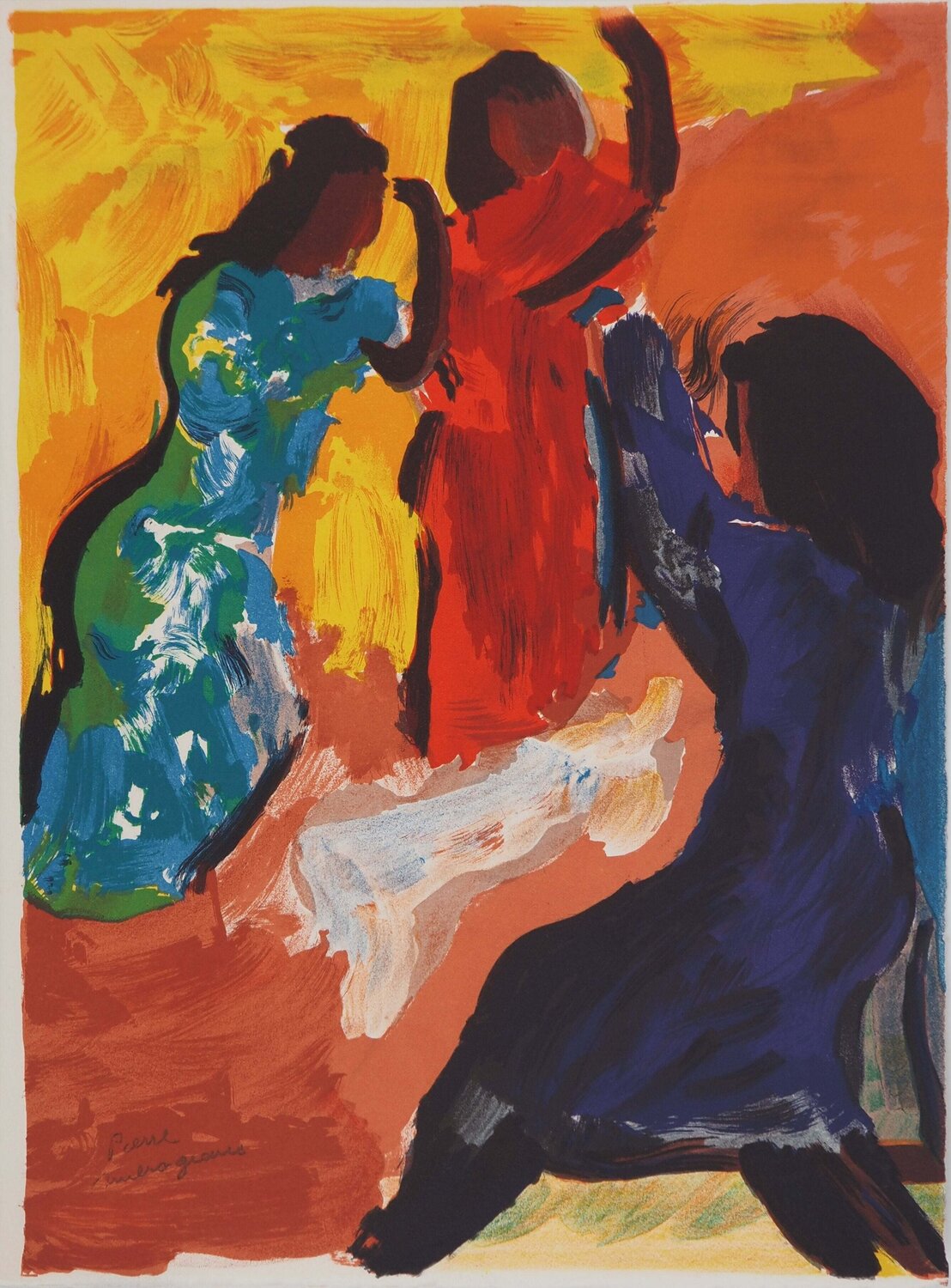 Moment de détente (la danse) Pierre Ambrogiani Afdruk te koop