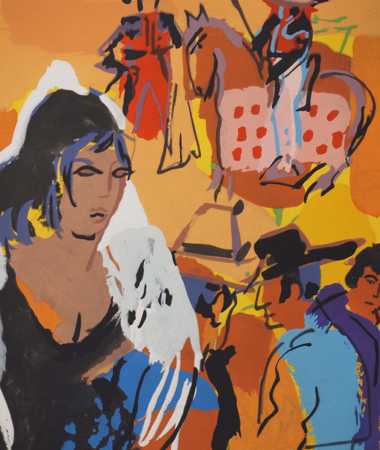 La défiance de Carmen Pierre Ambrogiani Print for sale