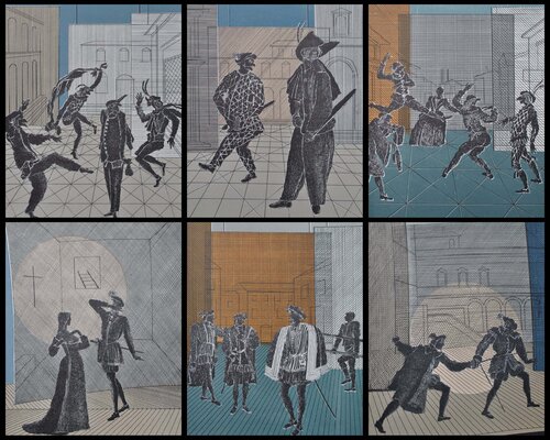 Théâtre, 6 Lithographies originales, 1962 de Pierre Garcia-Fons, Impresión a la venta en Singulart