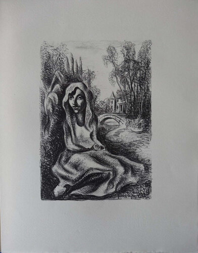 Femme se reposant au bord de la rivière by Pierre-Eugène Clairin, Print for Sale on Singulart