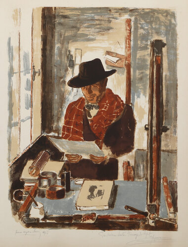 Artist Ravel the Lithographer par Pierre-Eugène Clairin, Édition en vente sur Singulart