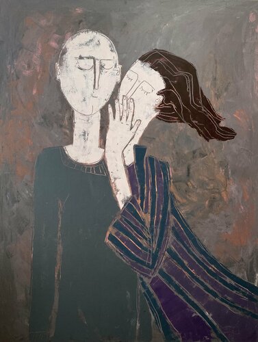 I whispered love to you par Tatiana Harizanova, Peinture en vente sur Singulart