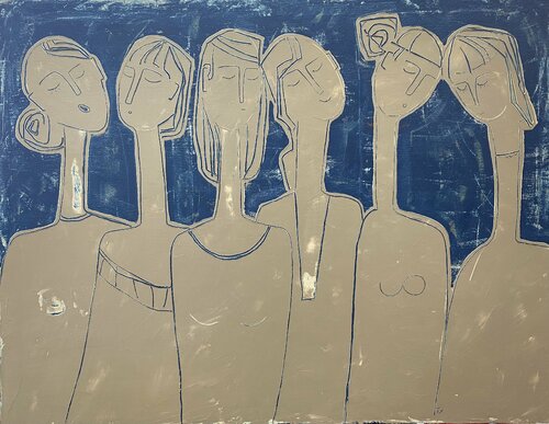 Girls par Tatiana Harizanova, Peinture en vente sur Singulart