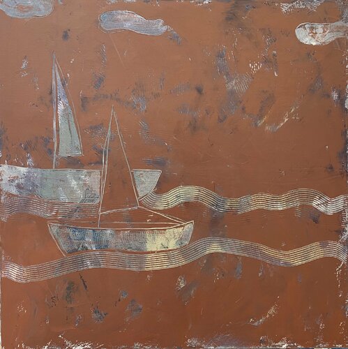 I will cross the sea par Tatiana Harizanova, Peinture en vente sur Singulart