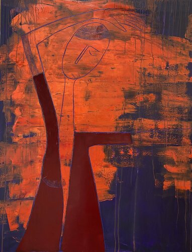Where are you now van Tatiana Harizanova, Schilderij te koop op Singulart