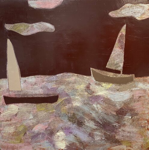 To the east van Tatiana Harizanova, Schilderij te koop op Singulart