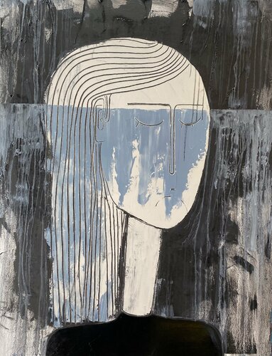 Self-portrait par Tatiana Harizanova, Peinture en vente sur Singulart