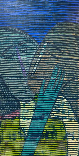 Blue evening van Tatiana Harizanova, Schilderij te koop op Singulart