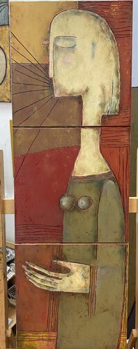 The hand that.. di Tatiana Harizanova, Pittura in vendita su Singulart