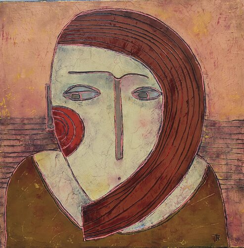 Blush girl di Tatiana Harizanova, Pittura in vendita su Singulart
