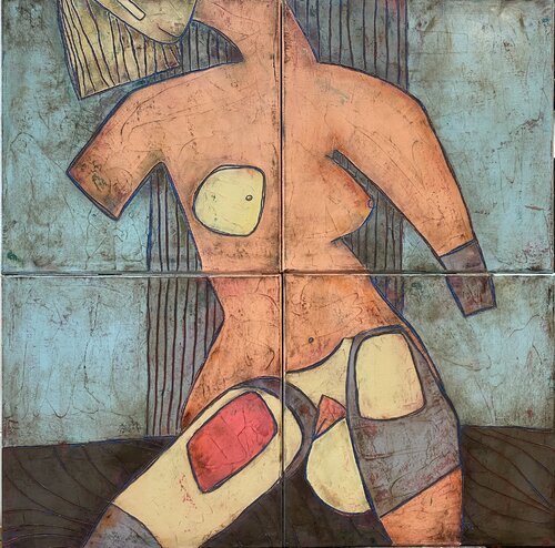 The window 2 di Tatiana Harizanova, Pittura in vendita su Singulart