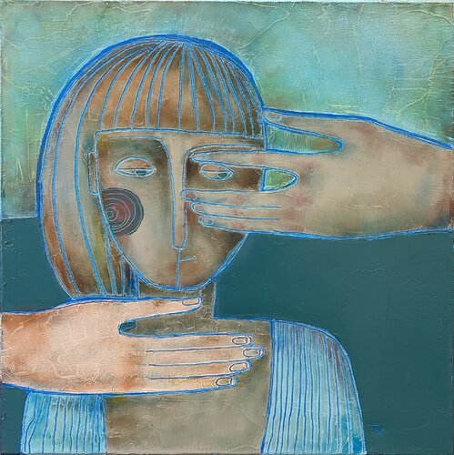 His hands di Tatiana Harizanova, Pittura in vendita su Singulart