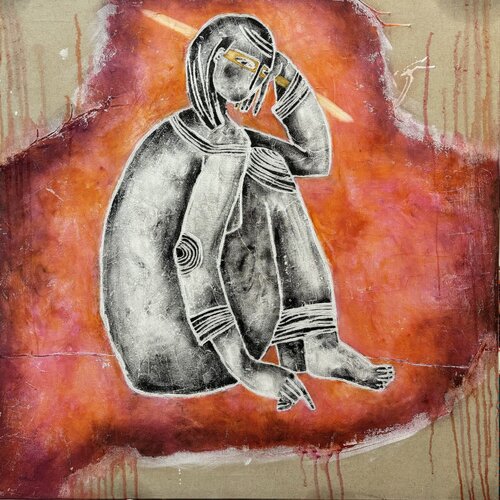 Fire woman by Tatiana Harizanova, Painting for Sale on Singulart