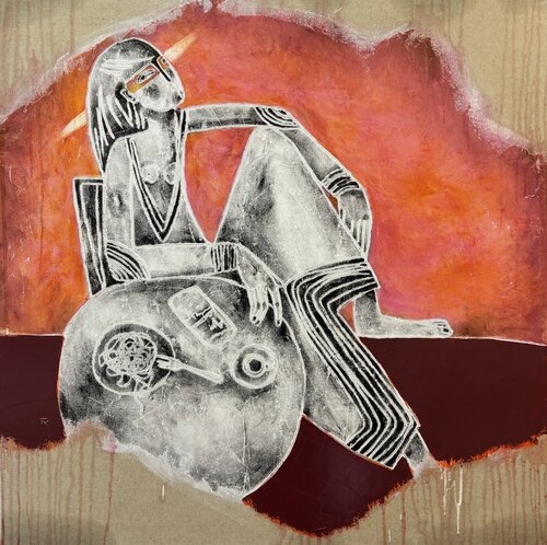 Lunch par Tatiana Harizanova, Peinture en vente sur Singulart