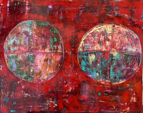 Two worlds par Tatiana Harizanova, Peinture en vente sur Singulart